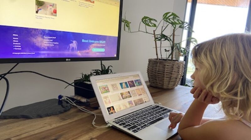 Working As A Family To Build Website About Unicorns