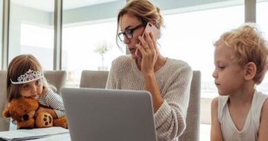 work from home with children
