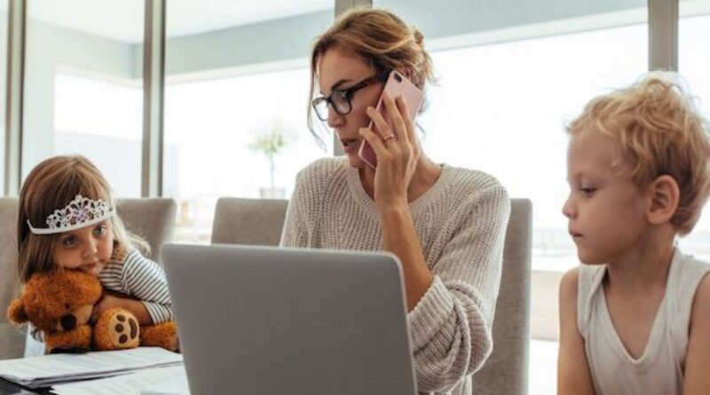 work from home with children