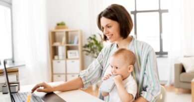 working from home as a mom
