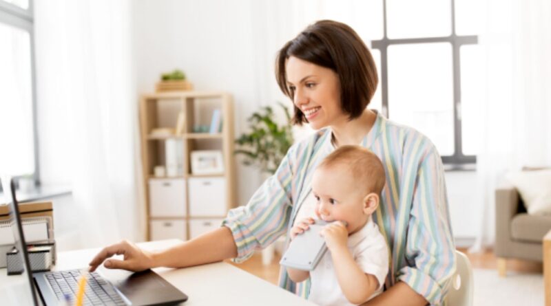 working from home as a mom